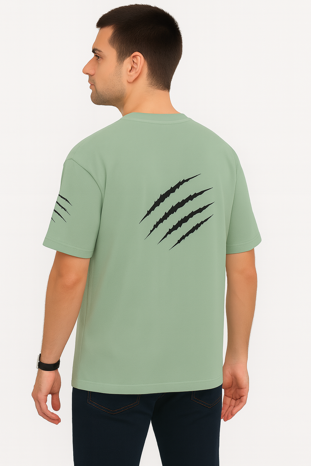 Werewolf Unisex Terry Cotton Oversized Tee