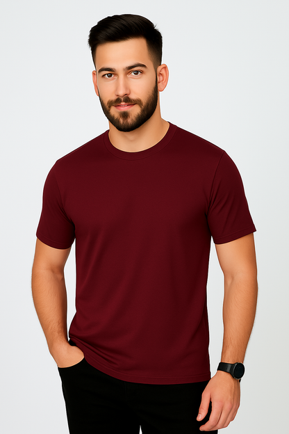 Unisex Navy Blue Supima Premium Cotton T-Shirt