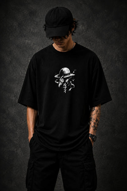 Luffy — Sea of Freedom Terry Oversized Tee