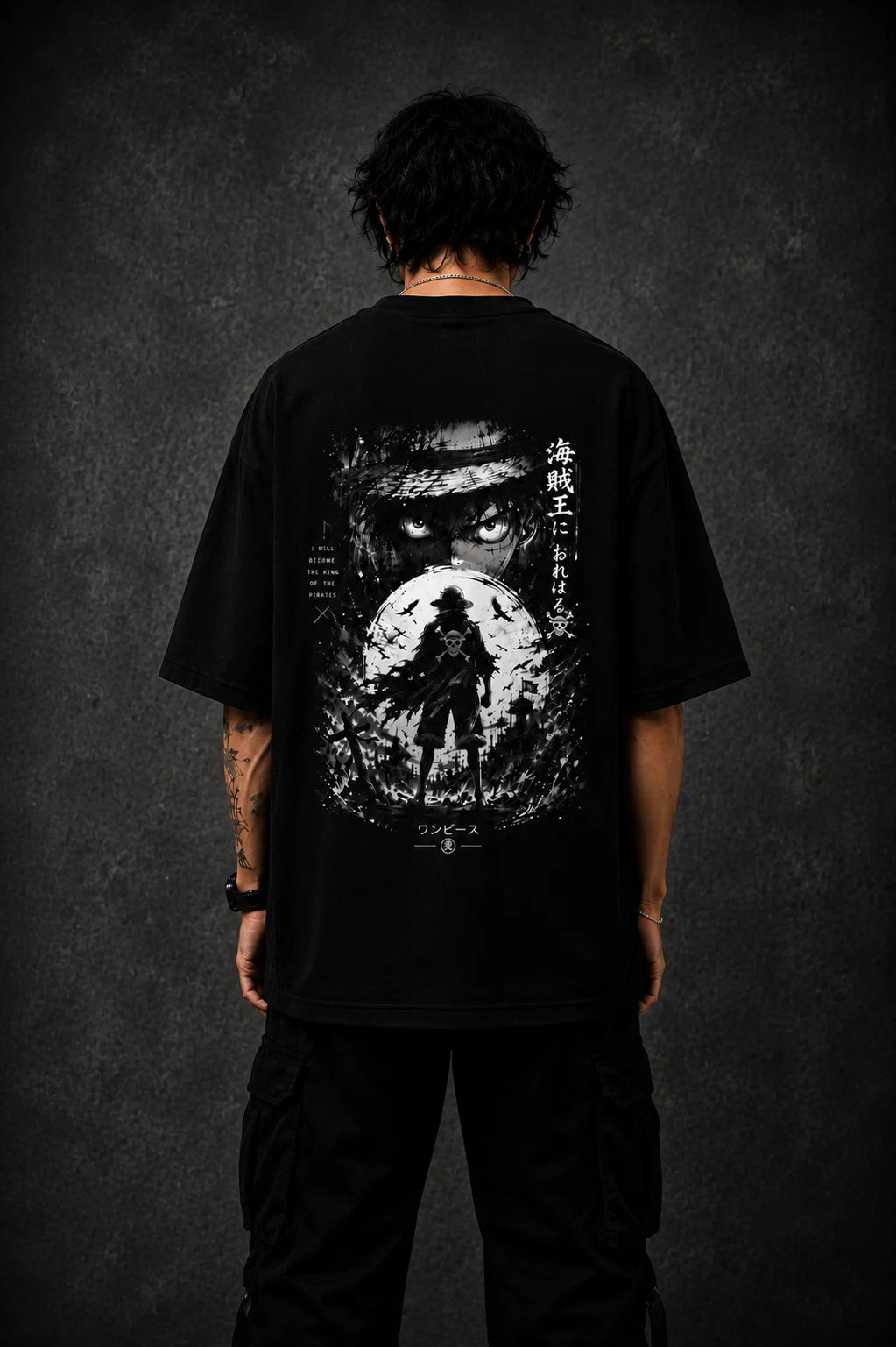 Luffy — Sea of Freedom Terry Oversized Tee