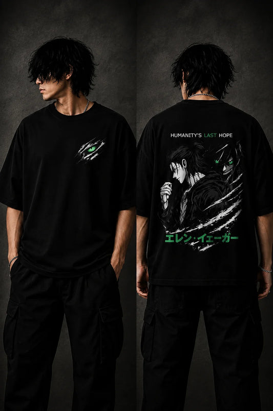 Eren Yeager Terry Oversized Tee