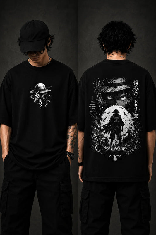 Luffy — Sea of Freedom Terry Oversized Tee