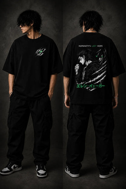 Eren Yeager Terry Oversized Tee