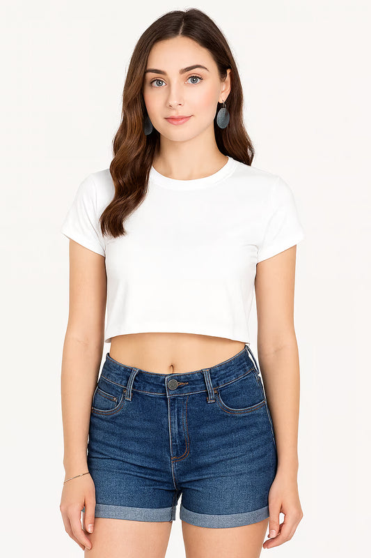 White Crop Top