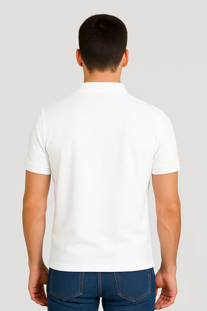 Men's Petrol Blue Polo Collar Tshirt