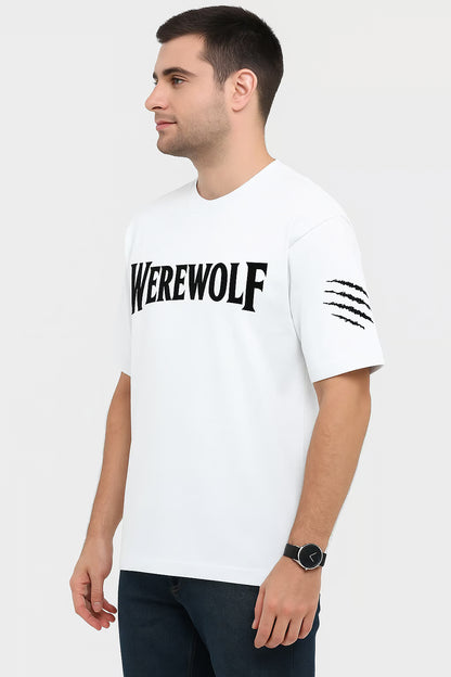 Werewolf Unisex Terry Cotton Oversized Tee