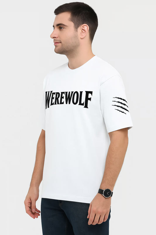 Werewolf Unisex Terry Cotton Oversized Tee