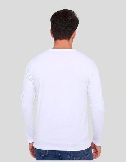 Men's Navy Blue Full Sleeve T-Shirt