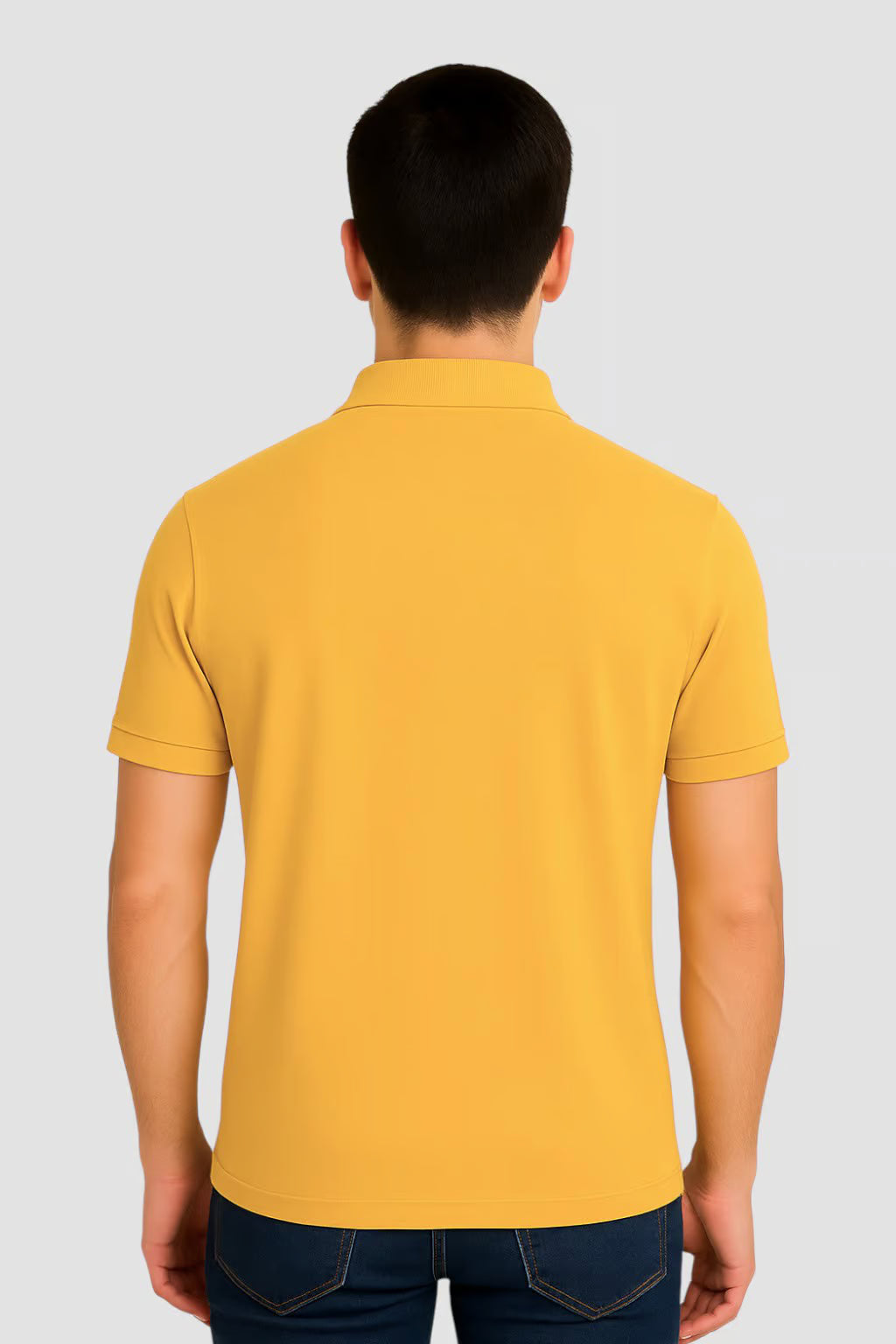 Men's Petrol Blue Polo Collar Tshirt