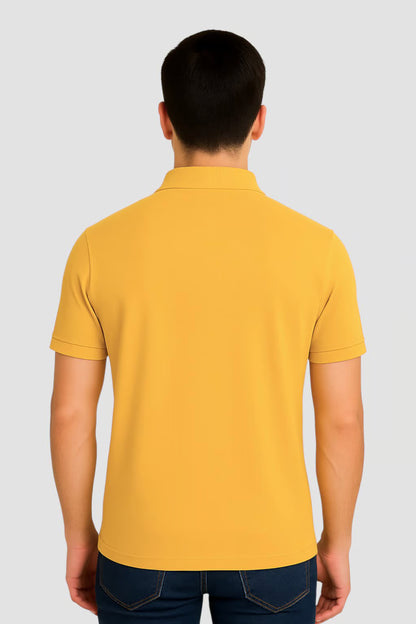 Men's Petrol Blue Polo Collar Tshirt