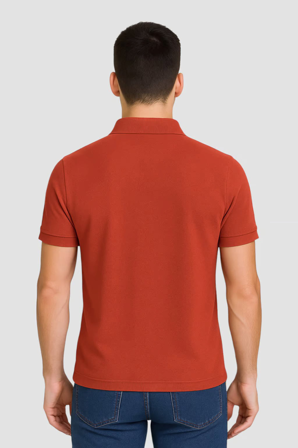 Men's Petrol Blue Polo Collar Tshirt